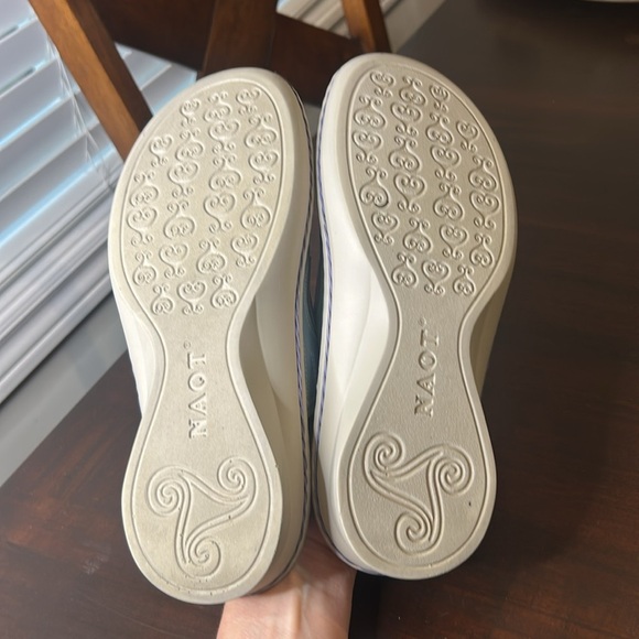 Naot Leather Slip-On Mules Pastel Patchwork Comfort Shoes Size 37 - Picture 10 of 17